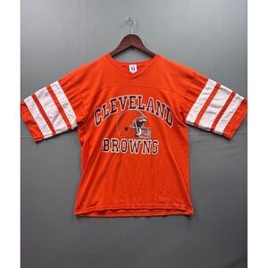 Cleveland Browns NFL Jersey T-Shirt Logo 7 Vintage Orange M